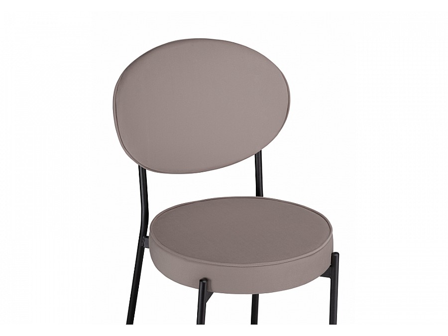 Стул на металлокаркасе Ройс капучино / черный