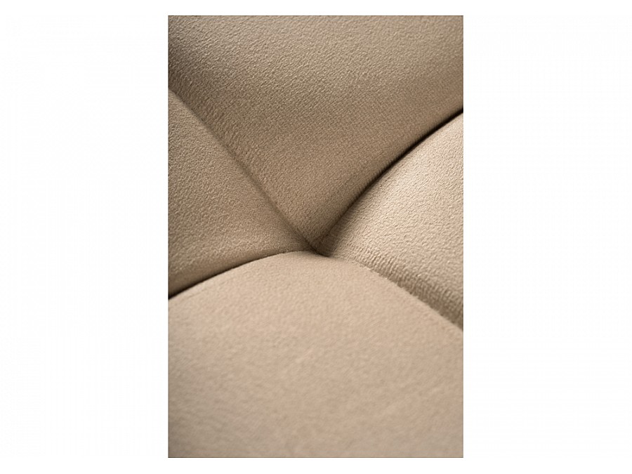 Стул на металлокаркасе Челси велюр бежевый / черный