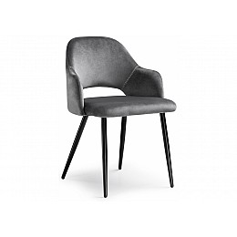 Стул на металлокаркасе Konor dark gray