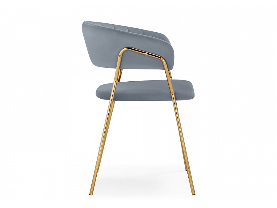 Стул на металлокаркасе Kamelia 1 gray / gold