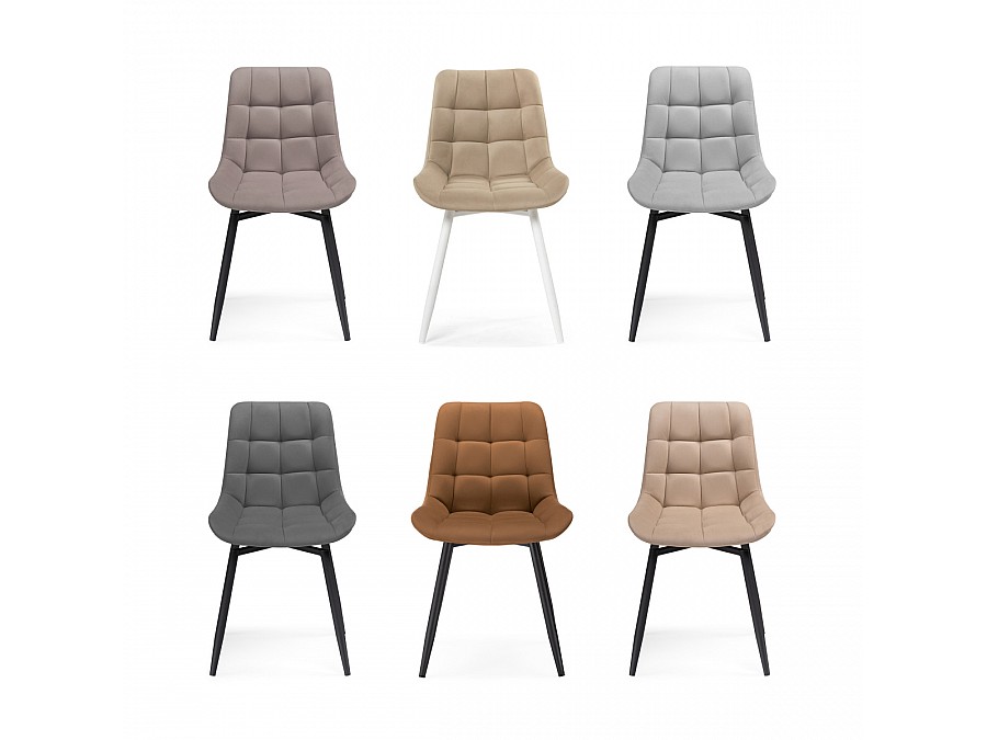 Стул на металлокаркасе Челси крутящийся кирпичный / черный