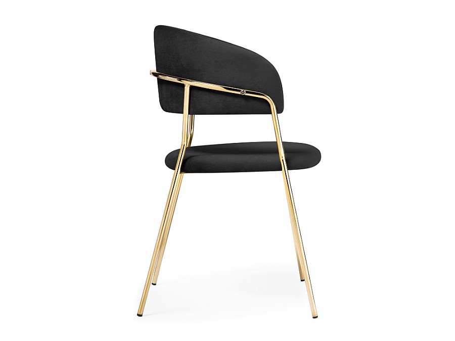 Стул на металлокаркасе Kamelia black / gold