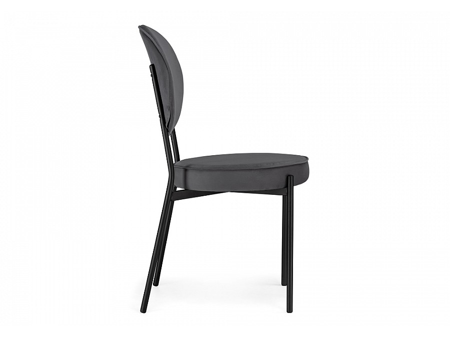 Стул на металлокаркасе Ройс антрацитовый / черный