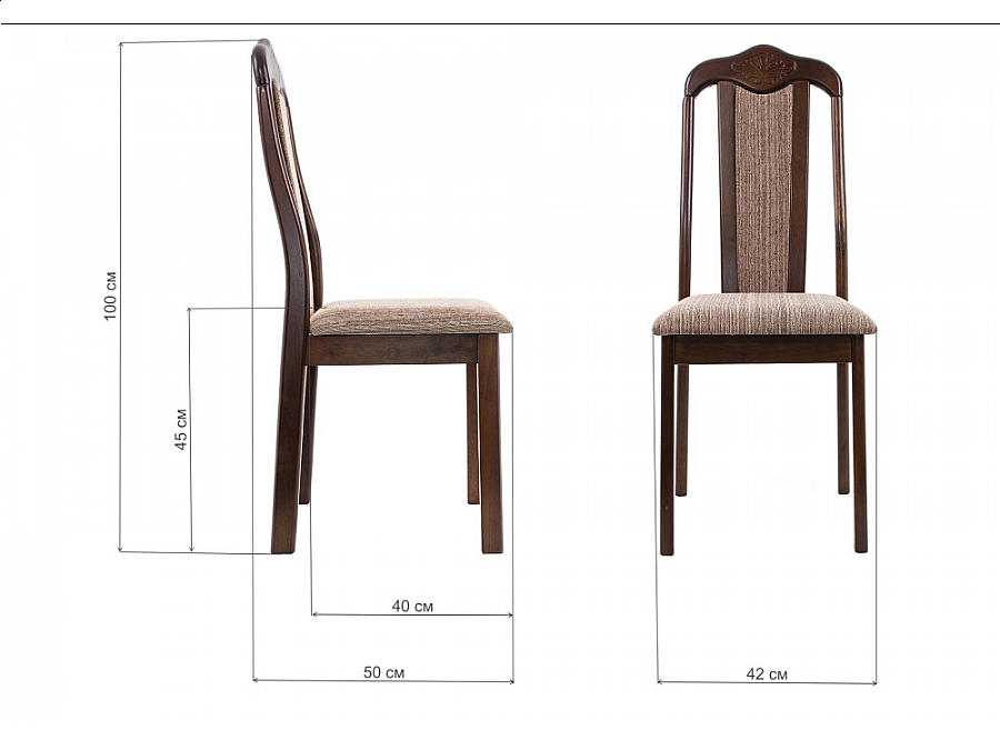 Стул деревянный Aron Soft dirty oak / beige