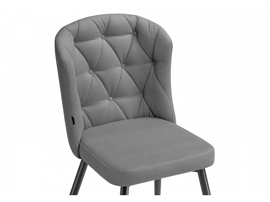 Стул на металлокаркасе Алиссум velutto 12 / черный