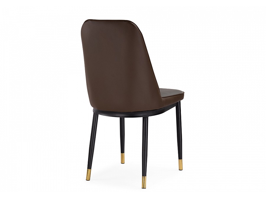 Стул на металлокаркасе Flor gray / brown / black