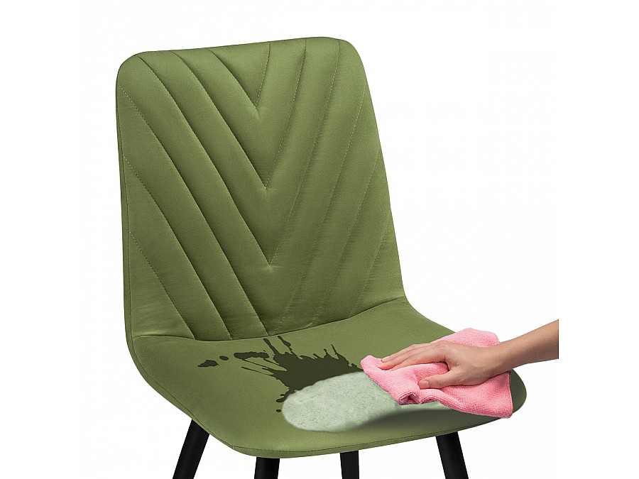 Стул на металлокаркасе Ральф зеленый / черный