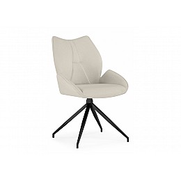 Стул на металлокаркасе Miranda 360 крутящийся beige / black