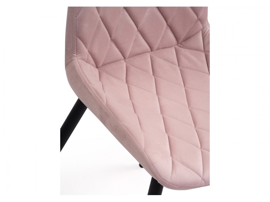 Стул на металлокаркасе Баодин Б/К розовый / черный