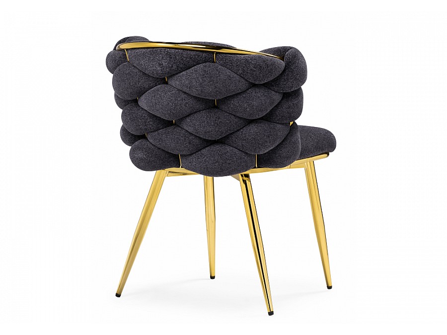 Стул на металлокаркасе Rendi gray / gold