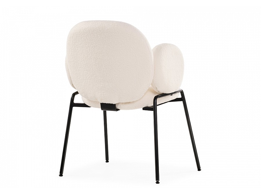 Стул на металлокаркасе Kalipso white / black