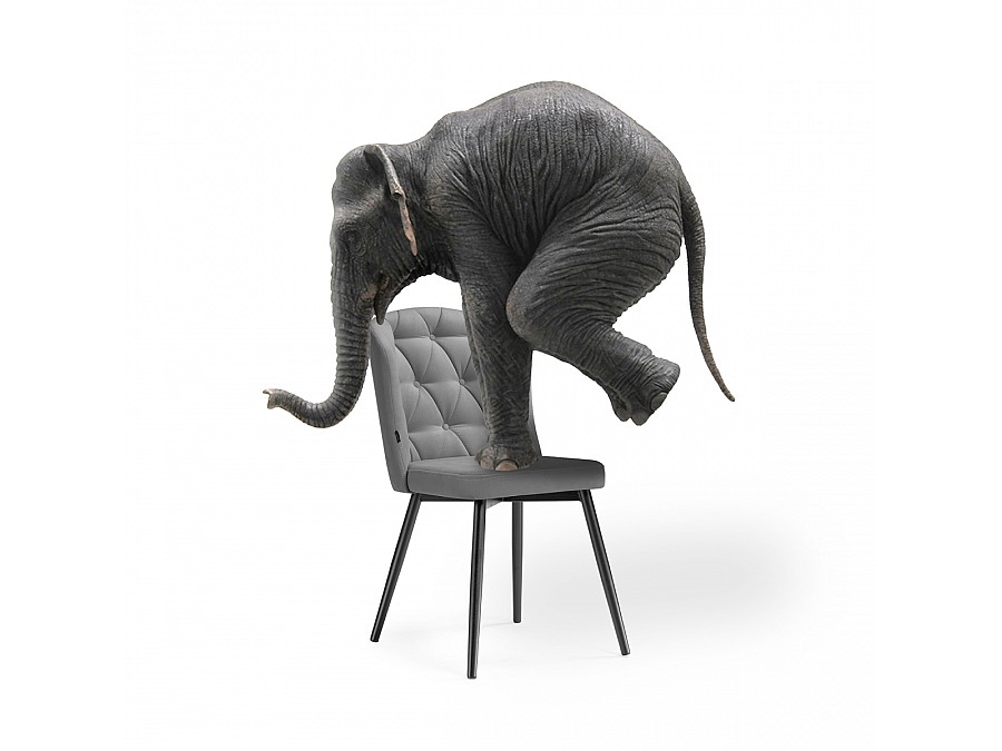 Стул на металлокаркасе Алиссум velutto 12 / черный