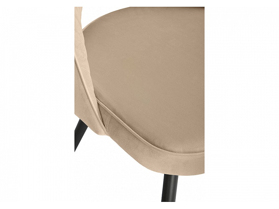 Стул на металлокаркасе Сандвикен черный / velutto 05