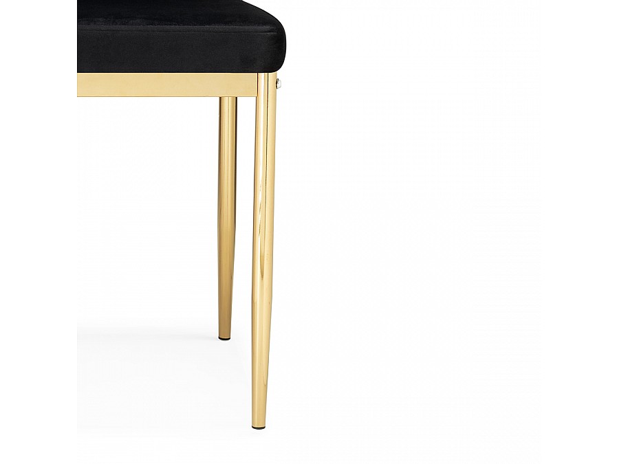 Стул на металлокаркасе Rek black / gold