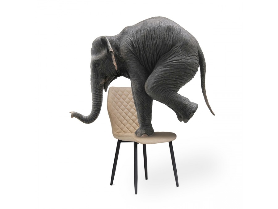 Стул на металлокаркасе Софи бежевый / черный