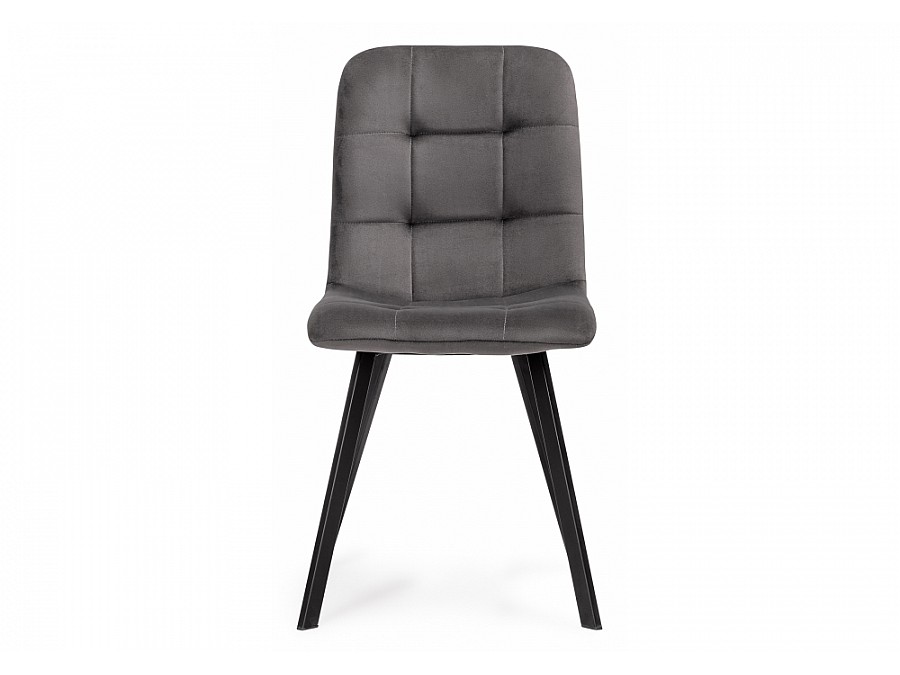 Стул на металлокаркасе Bruk dark gray / black