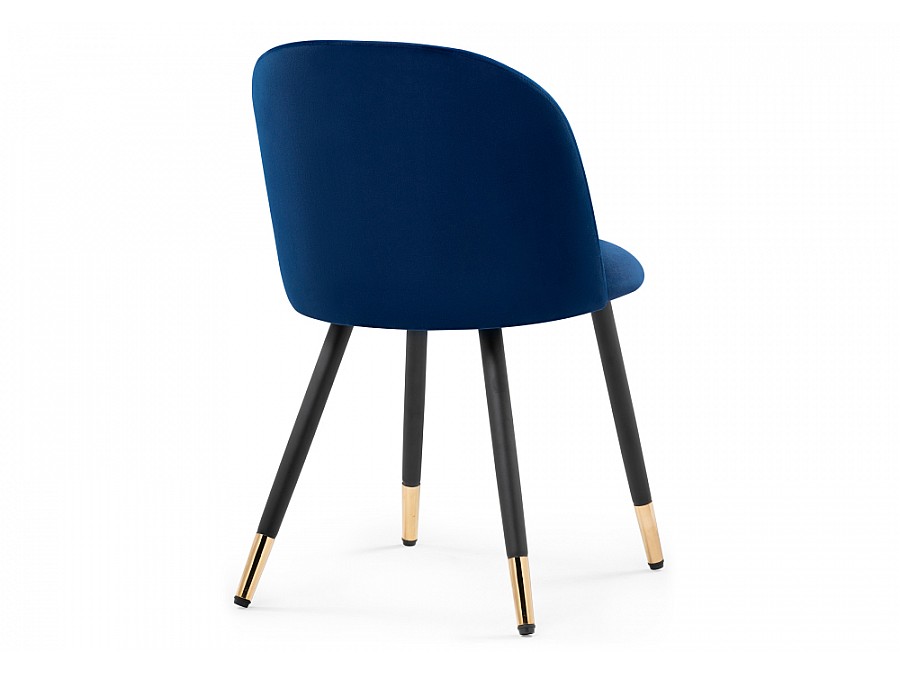 Стул на металлокаркасе Gabi dark blue / black / gold