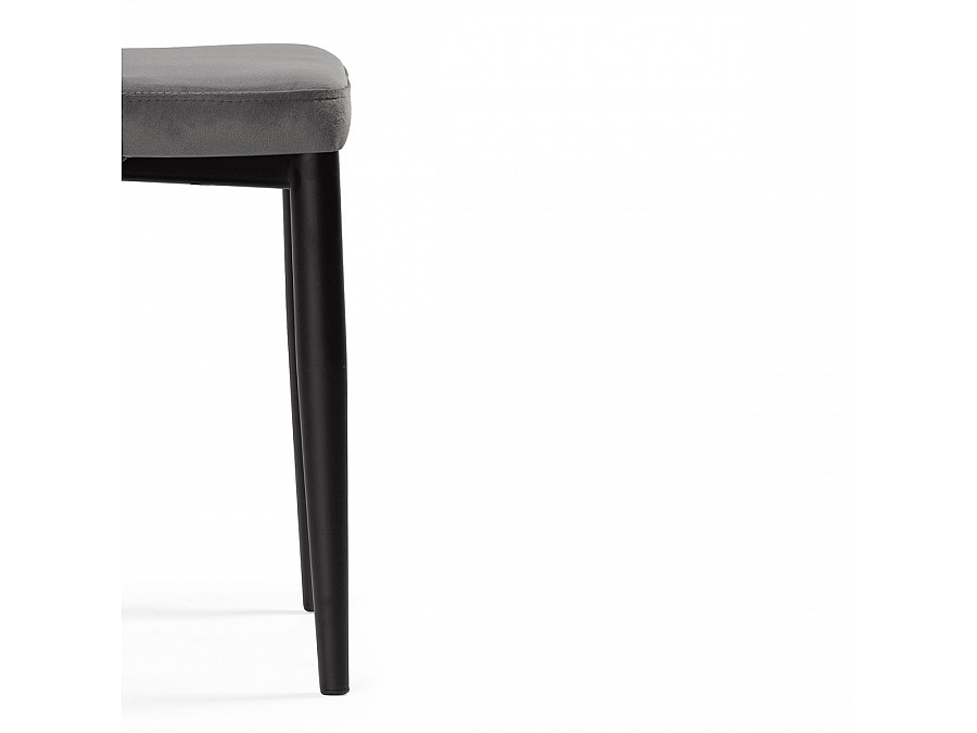 Стул на металлокаркасе Kora dark gray / black