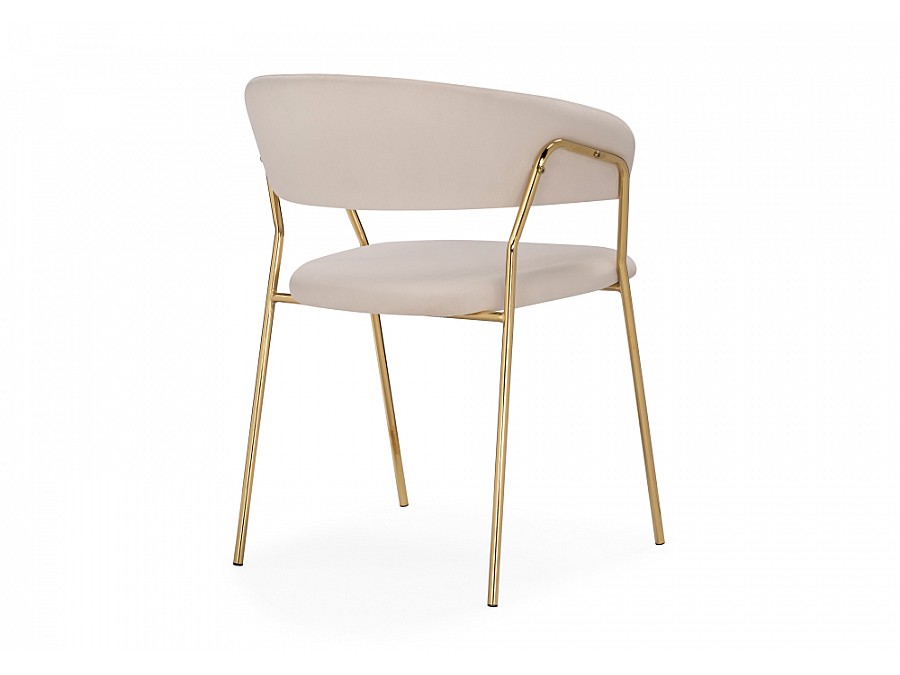 Стул на металлокаркасе Kamelia 1 beige / gold