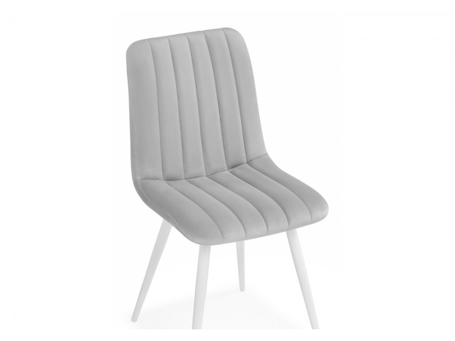 Стул на металлокаркасе Дани светло-серый / белый