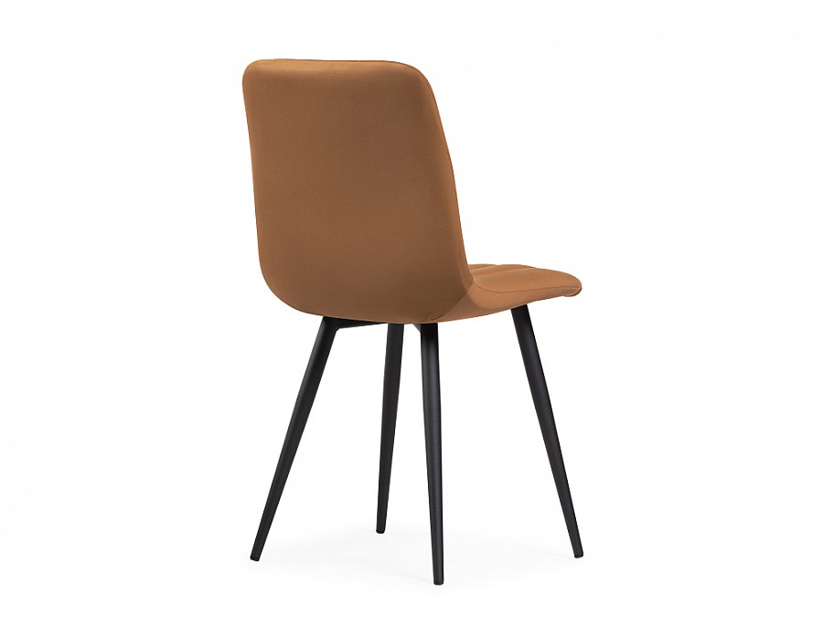 Стул на металлокаркасе Дани кирпичный / черный