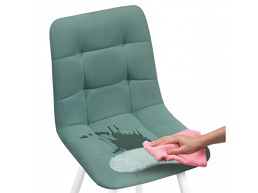 Стул на металлокаркасе Чилли К бирюзовый / белый