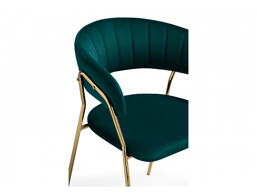 Стул на металлокаркасе Kamelia 1 green / gold