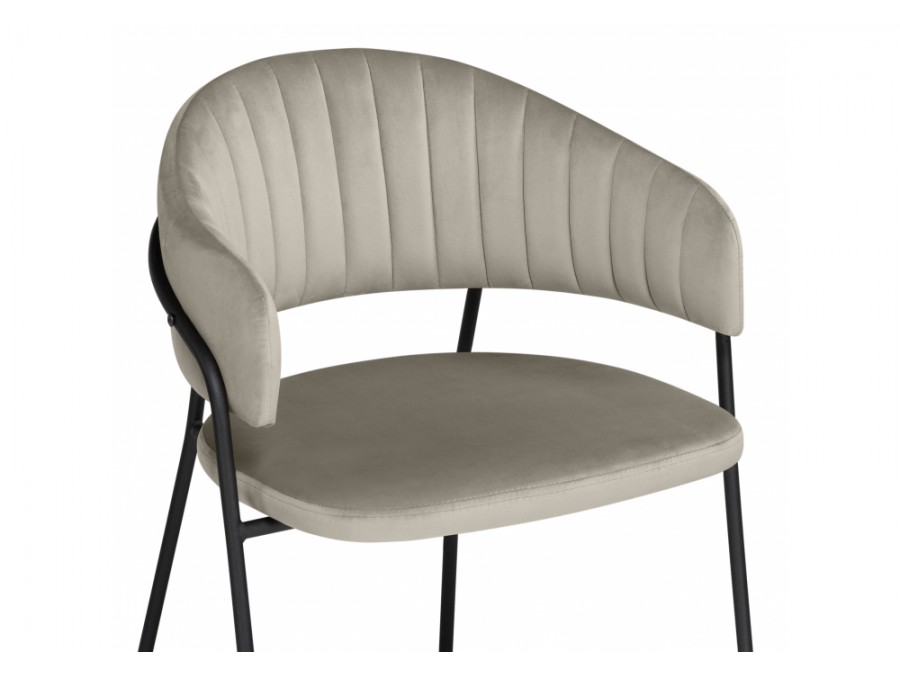 Лукас бежевый / черный каркас