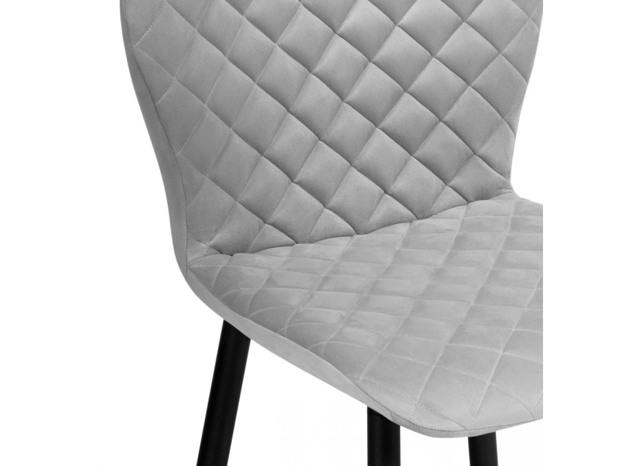 Стул на металлокаркасе Софи светло-серый / черный