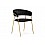 Стул на металлокаркасе Kamelia 1 black / gold