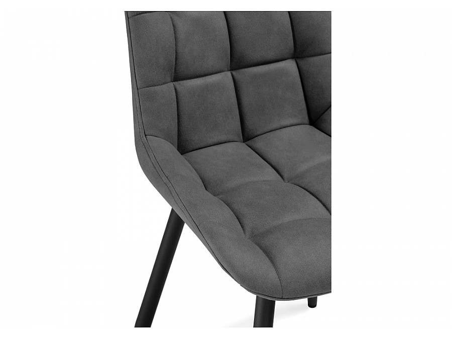 Стул на металлокаркасе Челси темно-серый graf 16 / черный