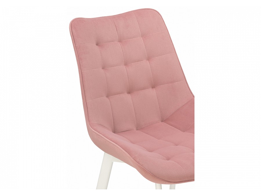Стул на металлокаркасе Hagen pink / white