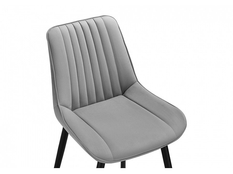 Стул на металлокаркасе Седа светло-серый / черный