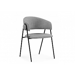 Стул на металлокаркасе Криспиан серый / черный