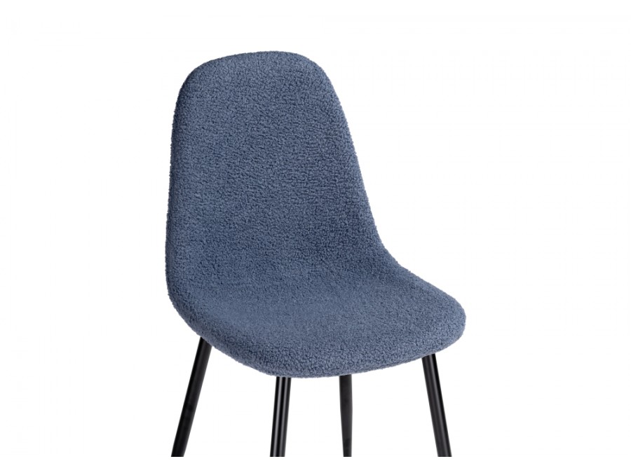 Стул на металлокаркасе Lilu dark blue / black
