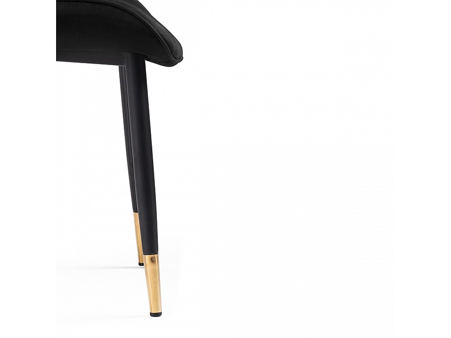 Стул на металлокаркасе Seda 1 black / gold / black