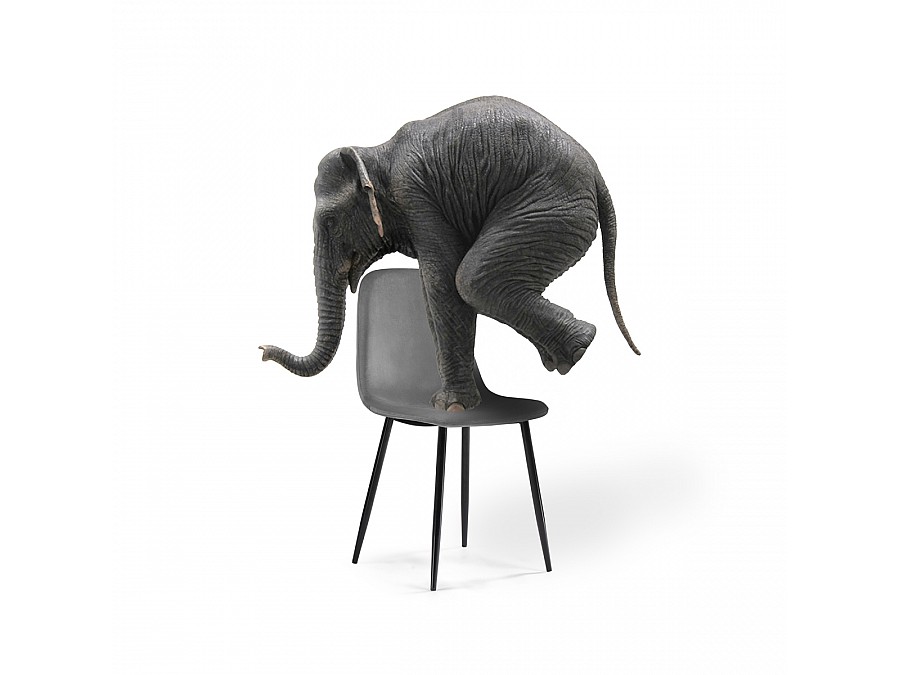 Стул на металлокаркасе Lilu dark grey / black