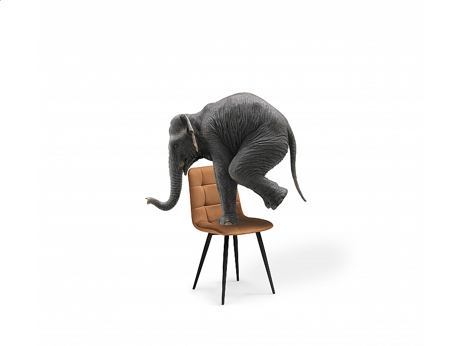 Стул на металлокаркасе Чилли велюр кирпичный / черный