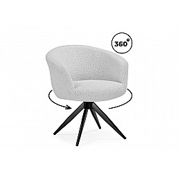Стул на металлокаркасе Solomon 1 вращающийся светло-бежевый / черный
