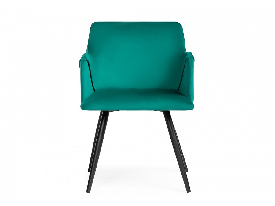 Стул на металлокаркасе Эджелл зеленый / черный