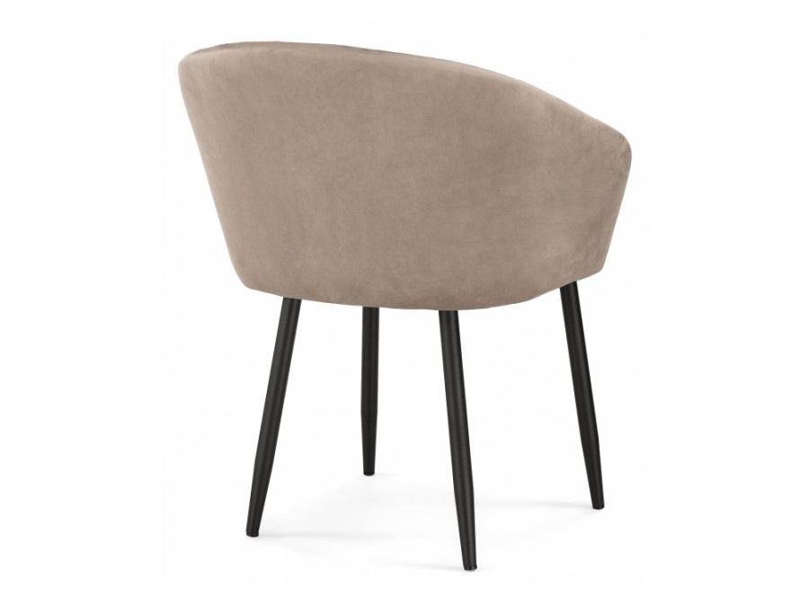 Стул на металлокаркасе Корсо бежевое / черное