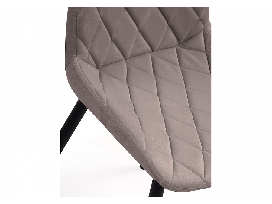 Стул на металлокаркасе Баодин Б/К латте / черный