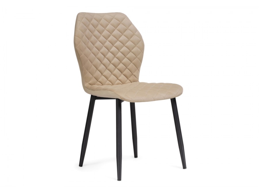 Стул на металлокаркасе Софи бежевый / черный