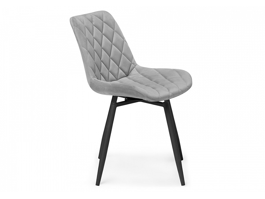 Стул на металлокаркасе Баодин К крутящийся светло-серый / черный