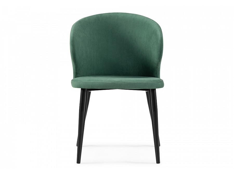 Стул на металлокаркасе Алсисар катания изумруд / черный