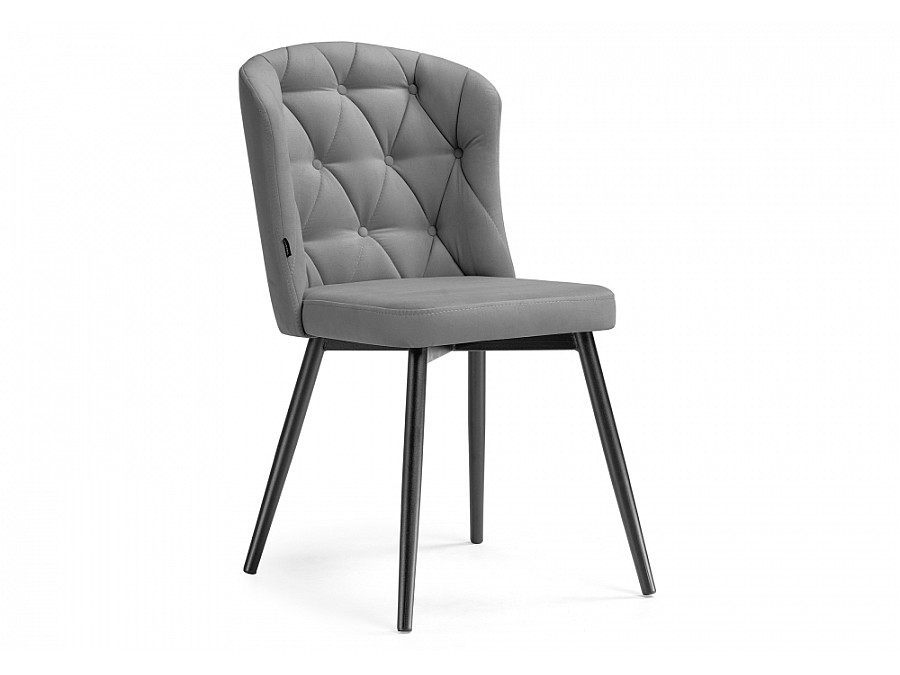 Стул на металлокаркасе Алиссум velutto 12 / черный