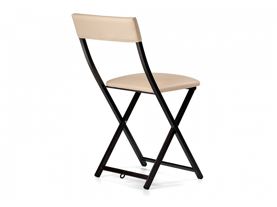 Стул на металлокаркасе Elevis ваниль крап / темный мусс