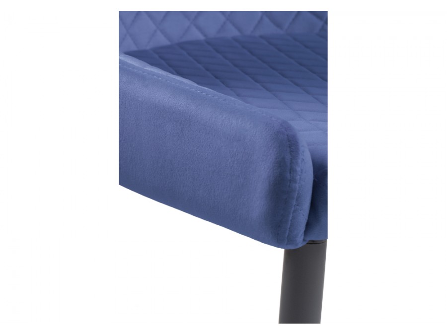 Стул на металлокаркасе Teo dark blue / black