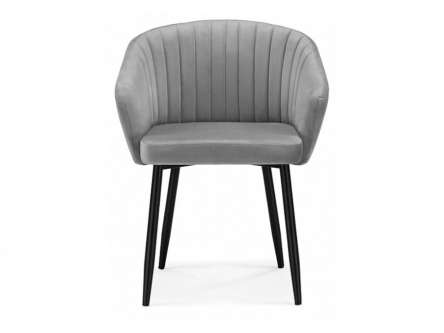 Стул на металлокаркасе Корсо темно-серое / черное