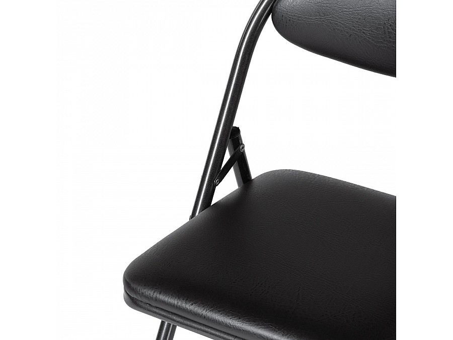 Стул на металлокаркасе Gikat черный / темный мусс